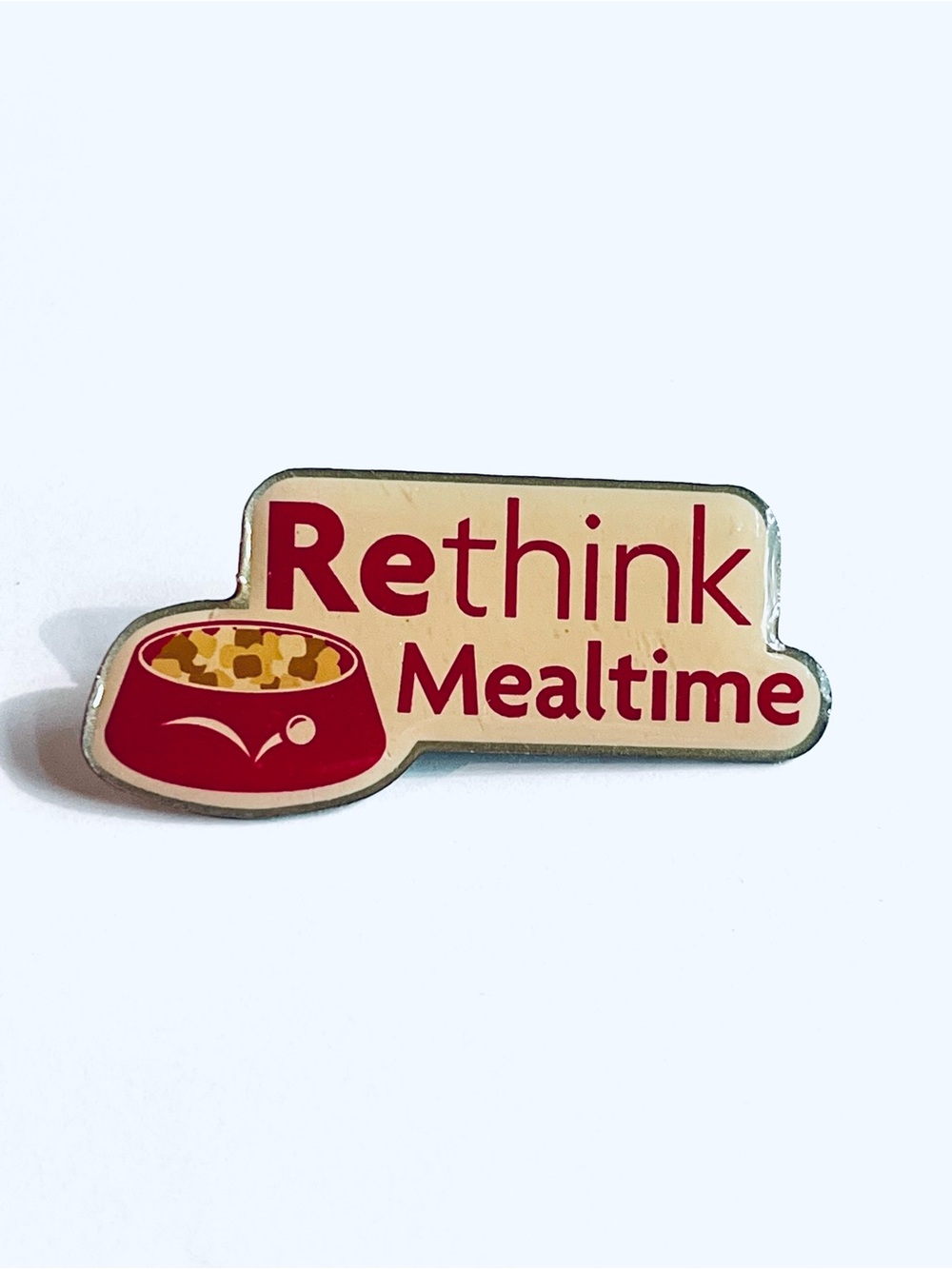 PetSmart Employee Rethink Mealtime Enamel Pin, Advertising Pin, Animal Lover